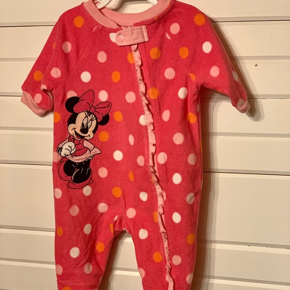 Minnie Mouse Fleece 3 Month Disney Baby Pajamas